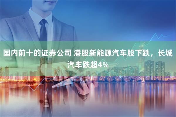 国内前十的证券公司 港股新能源汽车股下跌，长城汽车跌超4%