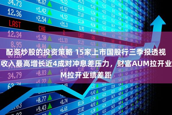 配资炒股的投资策略 15家上市国股行三季报透视：非息收入最高增长近4成对冲息差压力，财富AUM拉开业绩差距